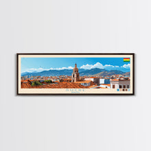 Load image into Gallery viewer, Sucre, Bolivia Panoramic Travel Poster Canvas Print, Sucre, Bolivia Painting, Bolivia Art, Sucre Travel Art, Living Room Painting
