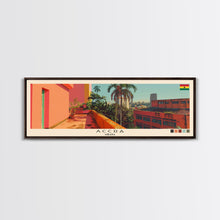 Carregar imagem no visualizador da galeria, Accra, Ghana Panoramic Canvas Print, Accra, Ghana Painting, Ghana Art, Accra Travel Poster, Travel Art, Guest Room Painting
