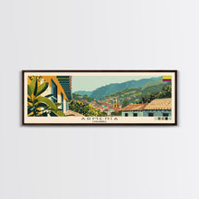 Load image into Gallery viewer, Armenia, Colombia Panoramic Canvas Print, Armenia, Colombia Painting, Colombia Art, Armenia Travel Poster, Travel Art, Vacation Gift
