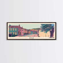 Carregar imagem no visualizador da galeria, Ayr, Scotland Panoramic Canvas Print, Ayr, Scotland Painting, Scotland Art, Ayr Travel Poster, Travel Art, Guest Room Painting
