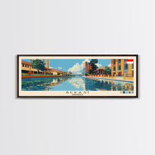 Load image into Gallery viewer, Bekasi, Indonesia Panoramic Canvas Print, Bekasi, Indonesia Painting, Indonesia Art, Bekasi Travel Poster, Travel Art, Guest Room Painting
