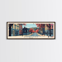 Load image into Gallery viewer, Bradford, England Panoramic Canvas Print, Bradford, England Painting, England Art, Bradford Travel Poster, Travel Art, Vacation Gift
