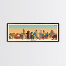 Carregar imagem no visualizador da galeria, Buenos Aires, Argentina Panoramic Canvas Print, Buenos Aires, Argentina Painting, Argentina Art, Buenos Aires Travel Poster, Travel Art, Guest Room Painting
