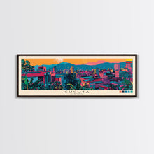 Load image into Gallery viewer, Cucuta, Colombia Panoramic Canvas Print, Cucuta, Colombia Painting, Colombia Art, Cucuta Travel Poster, Travel Art, Guest Room Painting
