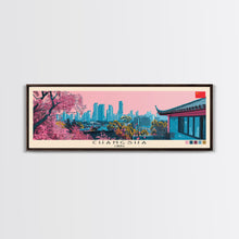 Cargar imagen en el visor de la galería, Changsha, China Panoramic Canvas Print, Changsha, China Painting, China Art, Changsha Travel Poster, Travel Art, Housewarming Gift
