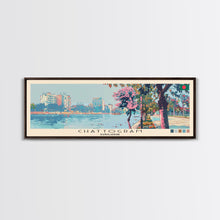 Cargar imagen en el visor de la galería, Chattogram, Bangladesh Panoramic Canvas Print, Chattogram, Bangladesh Painting, Bangladesh Art, Chattogram Travel Poster, Travel Art, Guest Room Painting
