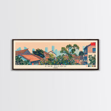Cargar imagen en el visor de la galería, Chengdu, China Panoramic Canvas Print, Chengdu, China Painting, China Art, Chengdu Travel Poster, Travel Art, Vacation Gift
