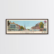 Cargar imagen en el visor de la galería, Chichester, England Panoramic Canvas Print, Chichester, England Painting, England Art, Chichester Travel Poster, Travel Art, Housewarming Gift
