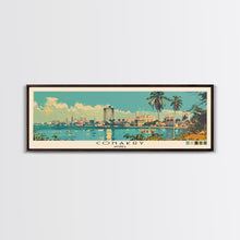 Cargar imagen en el visor de la galería, Conakry, Guinea Panoramic Canvas Print, Conakry, Guinea Painting, Guinea Art, Conakry Travel Poster, Travel Art, Vacation Gift
