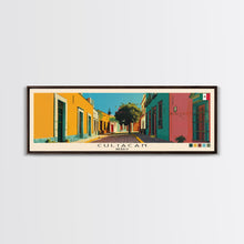 Load image into Gallery viewer, Culiacan, Mexico Panoramic Canvas Print, Culiacan, Mexico Painting, Mexico Art, Culiacan Travel Poster, Travel Art, Living Room Painting
