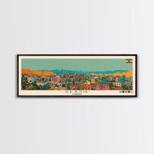 Load image into Gallery viewer, Dessie, Ethiopia Panoramic Canvas Print, Dessie, Ethiopia Painting, Ethiopia Art, Dessie Travel Poster, Travel Art, Housewarming Gift
