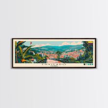 Load image into Gallery viewer, Envigado, Colombia Panoramic Canvas Print, Envigado, Colombia Painting, Colombia Art, Envigado Travel Poster, Travel Art, Guest Room Painting
