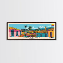 Load image into Gallery viewer, Esmeraldas, Ecuador Panoramic Canvas Print, Esmeraldas, Ecuador Painting, Ecuador Art, Esmeraldas Travel Poster, Travel Art, Guest Room Painting
