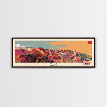 Cargar imagen en el visor de la galería, Fez, Morocco Panoramic Canvas Print, Fez, Morocco Painting, Morocco Art, Fez Travel Poster, Travel Art, Vacation Gift
