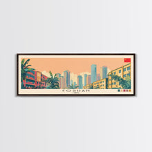 Load image into Gallery viewer, Foshan, China Panoramic Canvas Print, Foshan, China Painting, China Art, Foshan Travel Poster, Travel Art, Vacation Gift
