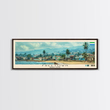 Load image into Gallery viewer, Freetown, Sierra Leone Panoramic Canvas Print, Freetown, Sierra Leone Painting, Sierra Leone Art, Freetown Travel Poster, Travel Art, Living Room Painting
