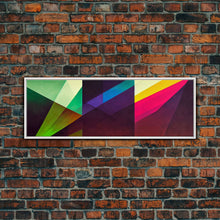Carregar imagem no visualizador da galeria, Abstract Colorful Painting Bright Multicolor wall art Framed Abstract canvas Print Brush Strokes Abstract canvas art Living room wall art
