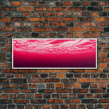 Load image into Gallery viewer, Beneath a pink ocean, cool abstract art fuchsia, Framed Canvas Print, Ready To Hang Wall Art, Framed Wall Art
