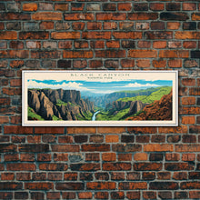 Load image into Gallery viewer, Black Canyon Of The Gunnison National Park, Panoramic Colorado Travel Art, National Park Print, Minimalist Travel Art, Midcentury Modern
