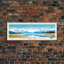 Load image into Gallery viewer, Gates Of The Arctic National Park Panoramic Alaska Travel Art, National Park Print, Minimalist Travel Art, Midcentury Modern Style Landscape

