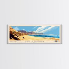 Carregar imagem no visualizador da galeria, Ain Sokhna, Egypt Panoramic Print, Vacation Gift, Egypt Wall Art, Beach Painting, Beach Decor, Large Wall Art, Wood Frame Art
