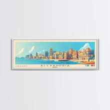 Carregar imagem no visualizador da galeria, Alexandria, Egypt Panoramic Beach Print, Vacation Gift, Egypt Wall Art, Beach Painting, Beach Decor, Beach Painting
