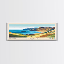 Carregar imagem no visualizador da galeria, Anakena, Chile Panoramic Print, Vacation Gift, Chile Wall Art, Beach Painting, Beach Decor, Beach Or Lakehouse Art
