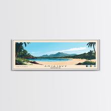Carregar imagem no visualizador da galeria, Anjajavy, Madagascar Panoramic Print, Vacation Gift, Madagascar Wall Art, Beach Painting, Beach Decor, Beach Or Lakehouse Art
