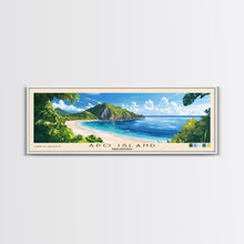 Carregar imagem no visualizador da galeria, Apo Island, Philippines Panoramic Print, Vacation Gift, Philippines Wall Art, Beach Painting, Beach Decor, Beach Or Lakehouse Art
