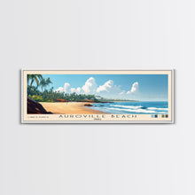 Carregar imagem no visualizador da galeria, Auroville Beach, India Panoramic Print, Vacation Gift, India Wall Art, Beach Painting, Beach Decor, Large Wall Art, Wood Frame Art
