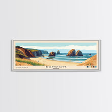 Load image into Gallery viewer, Bandon, Oregon Panoramic Print, Vacation Gift, Oregon Wall Art, Vacation Wall Art, Vacatation Memories, Beach Decor, Beach Or Lakehouse Art
