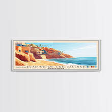 Carregar imagem no visualizador da galeria, Beaches of Las Galeras, Dominican Republic Panoramic Beach Print, Vacation Gift, Dominican Republic Wall Art, Framed Canvas Print, Framed Beach Painting
