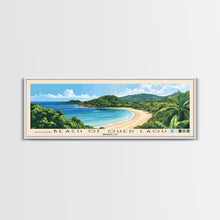 Carregar imagem no visualizador da galeria, Beach of Oued Laou, Morocco Panoramic Print, Vacation Gift, Morocco Wall Art, Beach Painting, Beach Decor, Beach Or Lakehouse Art
