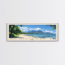 Cargar imagen en el visor de la galería, Belle-Ile Island, France Panoramic Print, Vacation Gift, France Wall Art, Vacation Wall Art, Vacatation Memories, Beach Decor, Beach Or Lakehouse Art
