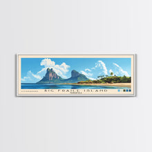 Cargar imagen en el visor de la galería, Big Fraile Island, Venezuela Panoramic Beach Print, Vacation Gift, Venezuela Wall Art, Framed Canvas Print, Framed Beach Painting
