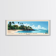 Carregar imagem no visualizador da galeria, Bintan Island, Indonesia Panoramic Beach Print, Vacation Gift, Indonesia Wall Art, Beach Painting, Beach Decor, Beach Painting
