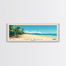 Carregar imagem no visualizador da galeria, Cable Beach, Australia Panoramic Beach Print, Vacation Gift, Australia Wall Art, Framed Canvas Print, Framed Beach Painting
