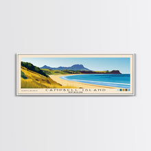 Carregar imagem no visualizador da galeria, Campbell Island, New Zealand Panoramic Print, Vacation Gift, New Zealand Wall Art, Beach Painting, Beach Decor, Large Wall Art, Wood Frame Art
