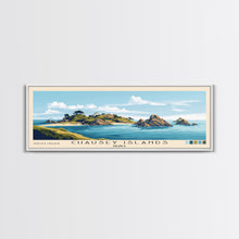Cargar imagen en el visor de la galería, Chausey Islands, France Panoramic Beach Print, Vacation Gift, France Wall Art, Beach Painting, Beach Decor, Beach Painting
