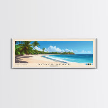 Load image into Gallery viewer, Dover Beach, Barbados Panoramic Print, Vacation Gift, Barbados Wall Art, Beach Painting, Beach Decor, Large Wall Art, Wood Frame Art
