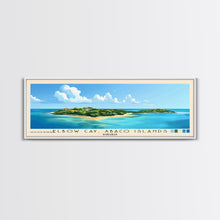 Load image into Gallery viewer, Elbow Cay, Abaco Islands, Bahamas Panoramic Print, Vacation Gift, Bahamas Wall Art, Beach Painting, Beach Decor, Beach Or Lakehouse Art
