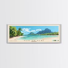 Load image into Gallery viewer, Flic en Flac, Mauritius Panoramic Print, Vacation Gift, Mauritius Wall Art, Vacation Wall Art, Vacatation Memories, Beach Decor, Beach Or Lakehouse Art
