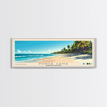 Cargar imagen en el visor de la galería, Punta Cana, Dominican Republic Panoramic Print, Vacation Gift, Dominican Republic Wall Art, Vacation Wall Art, Vacatation Memories, Beach Decor, Beach Or Lakehouse Art
