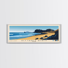 Carregar imagem no visualizador da galeria, Álftanes Beach, Iceland Panoramic Print, Vacation Gift, Iceland Wall Art, Beach Painting, Beach Decor, Large Wall Art, Wood Frame Art
