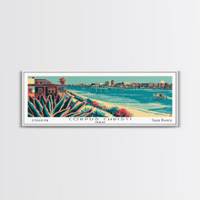 Load image into Gallery viewer, Corpus Christi Texas Panoramic Travel Poster Canvas Print
