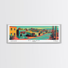 Load image into Gallery viewer, El Paso Texas Panoramic Travel Poster Canvas Print
