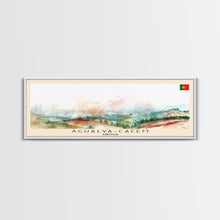 Carregar imagem no visualizador da galeria, Agualva Portugal Wall Art, Panoramic Travel Poster, Panoramic Framed Canvas Print, City Wall Art, Wall Hanging Home Decor, Travel Art
