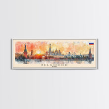 Cargar imagen en el visor de la galería, Belgorod Russia Travel Art, City Art, Framed Canvas Print or Metal Wall Art, Europe Travel Poster, Panoramic Wall Art, Extra Wide Wall Art
