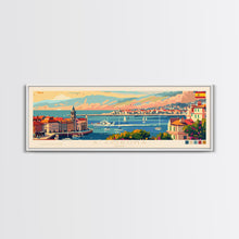 Carregar imagem no visualizador da galeria, A Coruña Spain Travel Art, City Art, Framed Canvas Print or Metal Wall Art, Europe Travel Poster, Panoramic Wall Art, Extra Wide Wall Art
