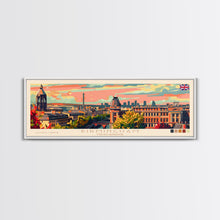Cargar imagen en el visor de la galería, Birmingham United Kingdom Travel Print Wall Art, Panoramic City Art, Travel Art, Wall Decor, Vacation Gift, Framed Canvas Print Or Metal Art
